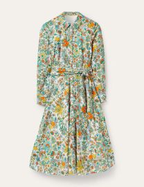 Kitty Midi Long Sleeve Button Up Shirtdress by Boden at Boden